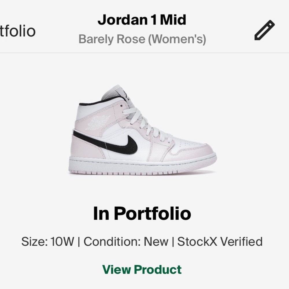 Jordan 1 Mids- light pink size 10